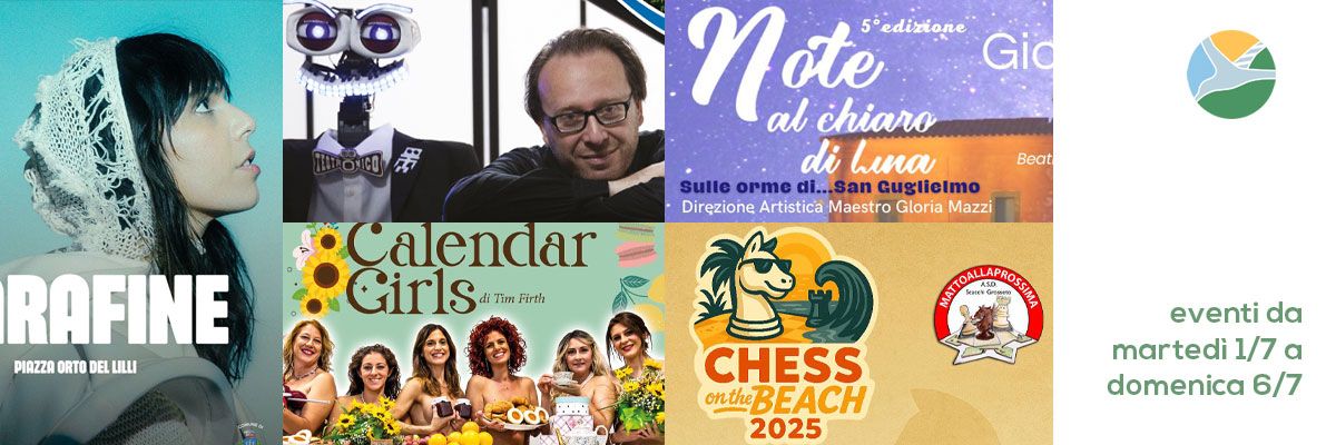 Eventi e concerti dal 1 al 6 luglio